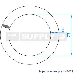 GebuVolco 119 ring dichtgelast 9.00x45 mm ijzer gegalvaniseerd - S50001347 - afbeelding 2