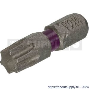 Dynaplus schroefbit 25 mm Torx TX 40 paars blister 10 stuks - S51407080 - afbeelding 1