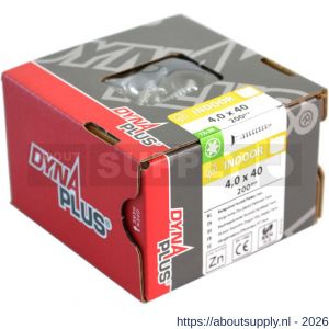 Dynaplus beslagschroef interieurplaat staal staal verzinkt VZ platkop PK 6 mm Torx TX 15 3.5x40 mm 200 stuks - S51405975 - afbeelding 2