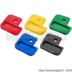 Homefix sleutelkap diverse kleuren vierkant blister 5 stuks - S51407029 - afbeelding 1