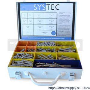 Systec assortimentskoffer nylon plug en slagplug - S51400088 - afbeelding 1