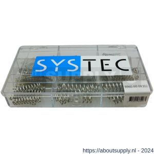 Systec assortimentsdoos 9-vaks drukveer staal verzinkt VZ - S51400066 - afbeelding 1