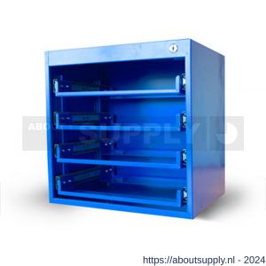 Systec ladesysteem voor 4 stalen koffers 400x400x300 mm - S51407067 - afbeelding 1