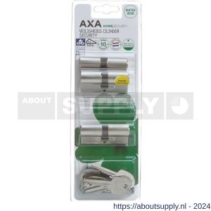 AXA dubbele veiligheidscilinder set 3 stuks gelijksluitend Security 30-30 - Y21600052 - afbeelding 2
