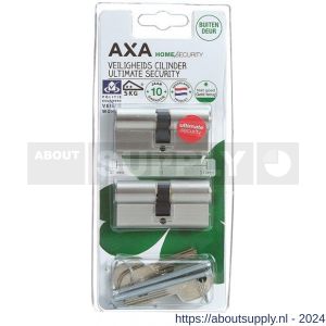 AXA dubbele veiligheidscilinder set 2 stuks gelijksluitend Ultimate Security 30-30 - Y21600051 - afbeelding 2