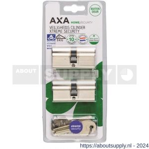 AXA dubbele veiligheidscilinder set 2 stuks gelijksluitend Xtreme Security 30-30 - Y21600126 - afbeelding 2
