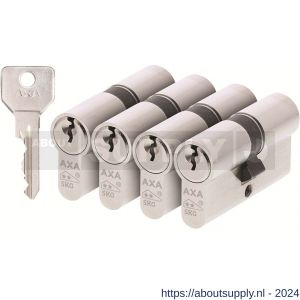 AXA dubbele veiligheidscilinder set 4 stuks gelijksluitend Security 30-30 - Y21600061 - afbeelding 1