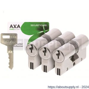 AXA dubbele veiligheidscilinder set 3 stuks gelijksluitend Xtreme Security 30-30 - Y21600128 - afbeelding 1