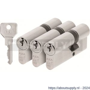 AXA dubbele veiligheidscilinder set 3 stuks gelijksluitend Security verlengd 30-45 - Y21600054 - afbeelding 1