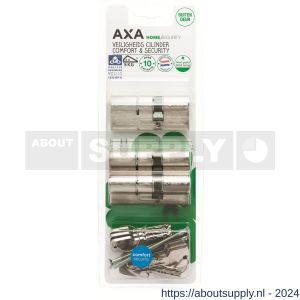 AXA dubbele veiligheidscilinder set 3 stuks gelijksluitend Comfort Security verlengd 30-45 - Y21600113 - afbeelding 2