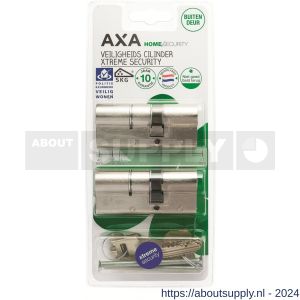 AXA dubbele veiligheidscilinder set 2 stuks gelijksluitend Xtreme Security verlengd 30-45 - Y21600127 - afbeelding 2