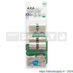 AXA dubbele veiligheidscilinder set 3 stuks gelijksluitend Comfort Security 30-30 - Y21600112 - afbeelding 2