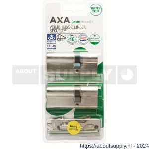 AXA dubbele veiligheidscilinder set 2 stuks gelijksluitend Security verlengd 30-45 - Y21600046 - afbeelding 2