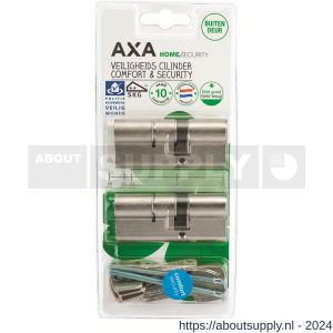 AXA dubbele veiligheidscilinder set 2 stuks gelijksluitend Comfort Security verlengd 30-45 - Y21600110 - afbeelding 2