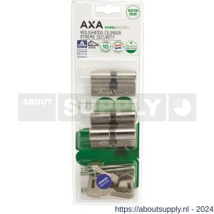 AXA dubbele veiligheidscilinder set 3 stuks gelijksluitend Xtreme Security 30-30 - Y21600129 - afbeelding 2