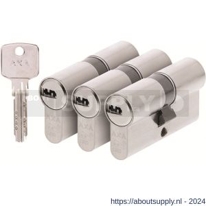 AXA dubbele veiligheidscilinder set 3 stuks gelijksluitend Comfort Security 30-30 - Y21600111 - afbeelding 1