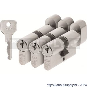 AXA knop veiligheidscilinder set 3 stuks gelijksluitend Security K30-30 - Y21600008 - afbeelding 1