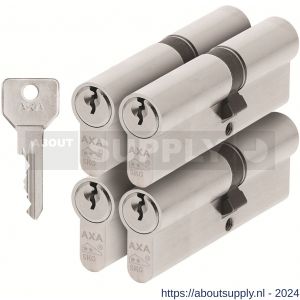 AXA dubbele veiligheidscilinder set 4 stuks gelijksluitend Security verlengd 40-55 - Y21600063 - afbeelding 1