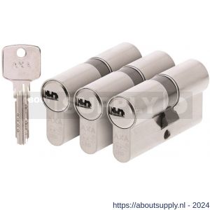 AXA dubbele veiligheidscilinder set 3 stuks gelijksluitend Comfort Security 30-30 - Y21600112 - afbeelding 1