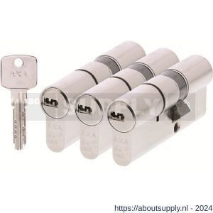 AXA dubbele veiligheidscilinder set 3 stuks gelijksluitend Comfort Security verlengd 30-45 - Y21600113 - afbeelding 1