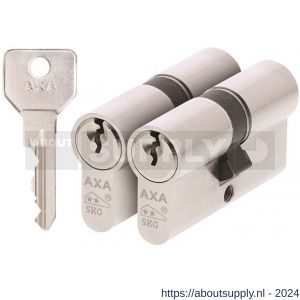 AXA dubbele veiligheidscilinder set 2 stuks gelijksluitend Security 30-30 - Y21600042 - afbeelding 1