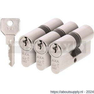 AXA dubbele veiligheidscilinder set 3 stuks gelijksluitend Security 30-30 - Y21600052 - afbeelding 1