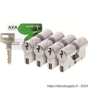 AXA dubbele veiligheidscilinder set 4 stuks gelijksluitend Xtreme Security 30-30 - Y21600131 - afbeelding 1