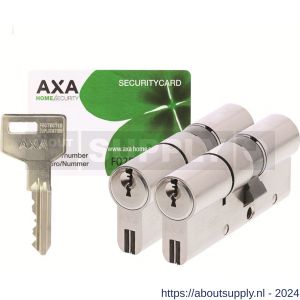 AXA dubbele veiligheidscilinder set 2 stuks gelijksluitend Xtreme Security verlengd 30-45 - Y21600127 - afbeelding 1