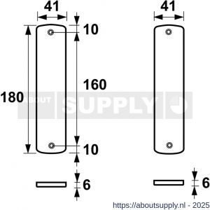 AXA Curve binnendeurschilden blind - Y21600707 - afbeelding 2