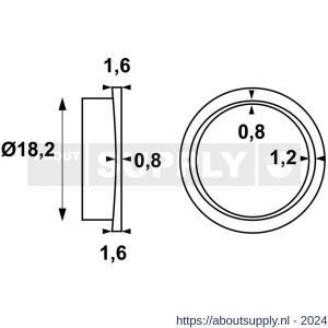 AXA deurkruklager Curve - Y21600623 - afbeelding 2
