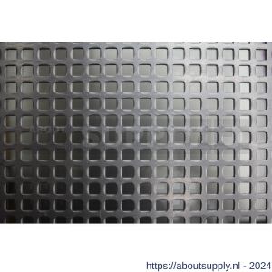 AluArt plaat 2000x1000x2 mm vierkantperforatie 5 mm aluminium brute - S20201350 - afbeelding 1