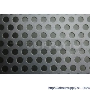 AluArt plaat 2000x1000x1 mm rondperforatie 5 mm steek 8 mm aluminium brute - S20201352 - afbeelding 1
