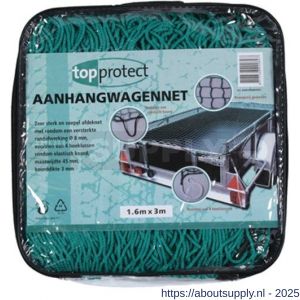 Berdal Loadlok aanhangwagennet met hoeklussen en elastiek groen 250x400 cm - S50200852 - afbeelding 1