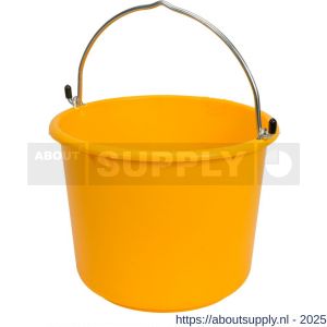 Gripline-C bouwemmer versterkt TÜV-GS 12 L geel haakbeugel L-scala - S50201311 - afbeelding 5