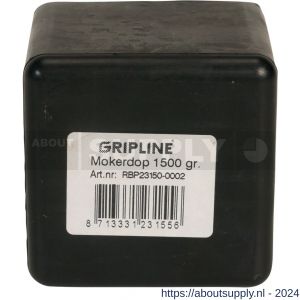 Gripline mokerdop rubber 1,5 kg kopmaat 42x42 mm - S50200467 - afbeelding 2