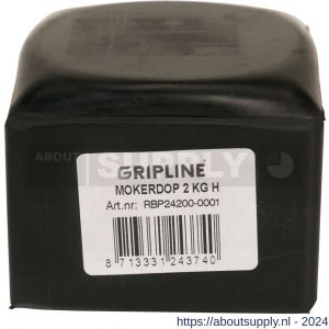 Gripline mokerdop rubber 2,00 kg kopmaat 49x49 mm - S50201300 - afbeelding 2