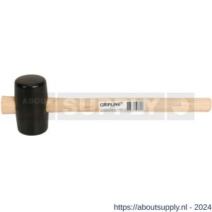 Gripline hamer rubber nummer 1 zacht zwart - S50200435 - afbeelding 2