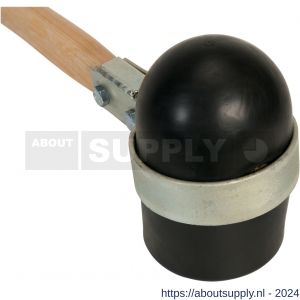 Gripline hamer rubber Rotterdams model zacht zwart met gat - Y20500314 - afbeelding 4