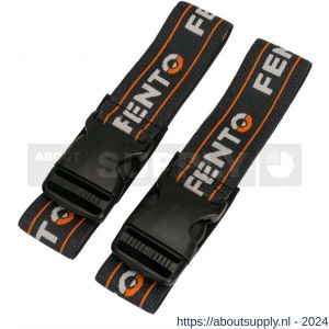 Fento kniebeschermer Home set elastieken met clip zwart - S50201157 - afbeelding 2