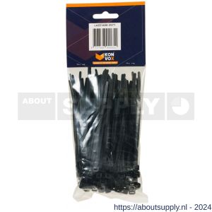 Konvox bundelbandje zwart 4.8x120 mm pak 100 stuks - S50200693 - afbeelding 2