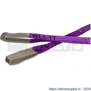 Konvox hijsband met lussen violet 1 ton 1 m - S50200922 - afbeelding 2