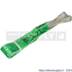 Konvox hijsband met lussen groen 2 ton 1 m - S50200929 - afbeelding 1