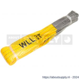 Konvox hijsband met lussen geel 3 ton 1 m - S50200936 - afbeelding 1