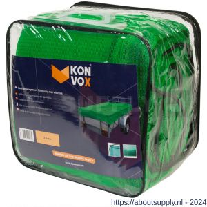 Konvox aanhangwagennet fijnmazig met elastiek 250x400 cm groen - S50200868 - afbeelding 1