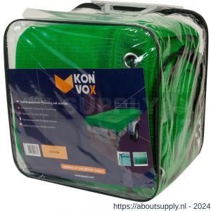 Konvox aanhangwagennet fijnmazig met elastiek 250x450 cm groen - S50200870 - afbeelding 1