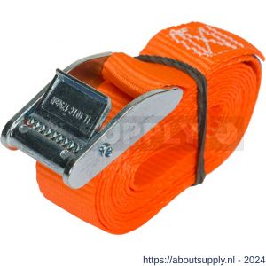 Konvox spanband 25 mm Professioneel met klemgesp 25 mm 2 m 175/350 daN oranje - S50200901 - afbeelding 1