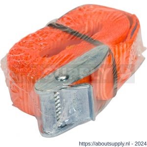 Konvox spanband 25 mm Professioneel met klemgesp 25 mm 2 m 175/350 daN oranje - S50200901 - afbeelding 2