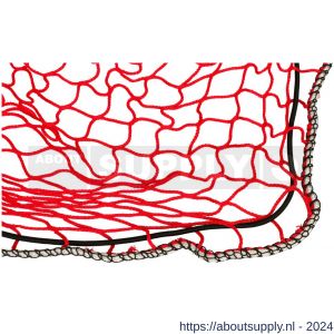 Konvox aanhangwagennet met hoeklussen en elastiek rood 150x200 cm - S50200854 - afbeelding 4