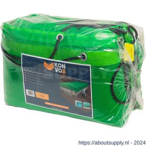 Konvox aanhangwagennet fijnmazig met elastiek 310x800 cm groen - S50200875 - afbeelding 1