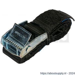 Konvox spanband 25 mm klemgesp 804 LC 250 daN 25 mm 1 m zwart - S50200902 - afbeelding 1